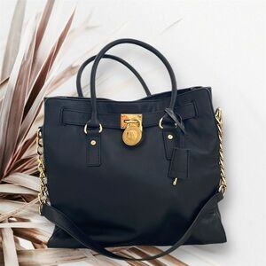 Michael Kors Hamilton Large Saffiano Tote Bag, Black